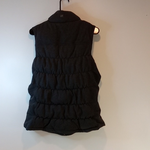 Athleta Full Zip Full Button Vest Thick Heavy Women's Sz S-M Gray EUC NICE! - Picture 9 of 16